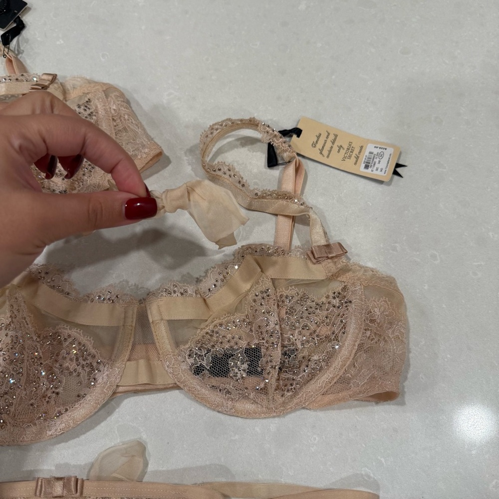 Victoria's Secret Designer Fashion Show Swarovski Crystal Bra & Panty Set - Picture 14 of 16